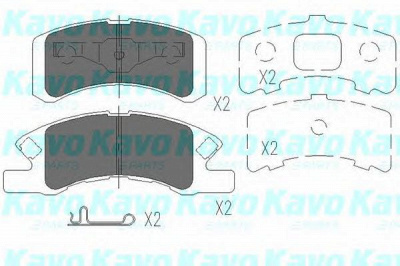KAVO PARTS kbp1511 -  Комплект тормозных колодок, дисковый тормоз